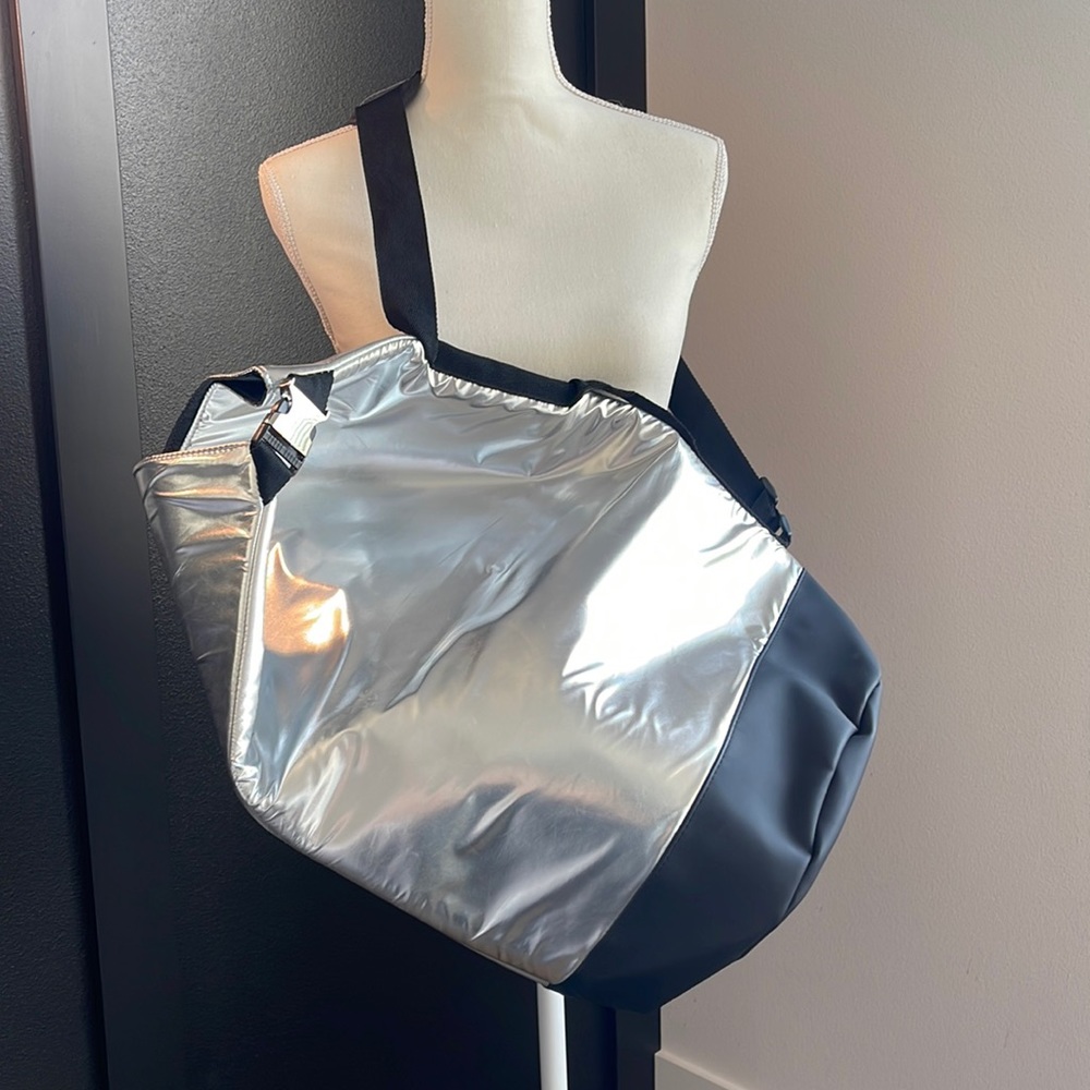 Paco Rabanne silver crossbody unisex bag